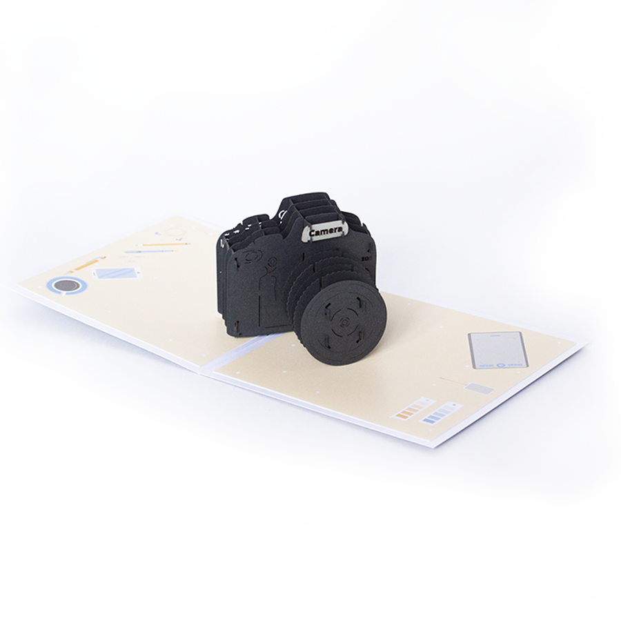 Объемная 3D открытка «Фотоаппарат»