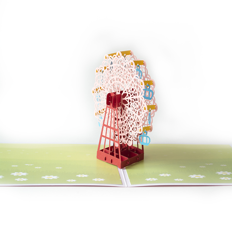 Объемная 3D открытка «Колесо обозрения»