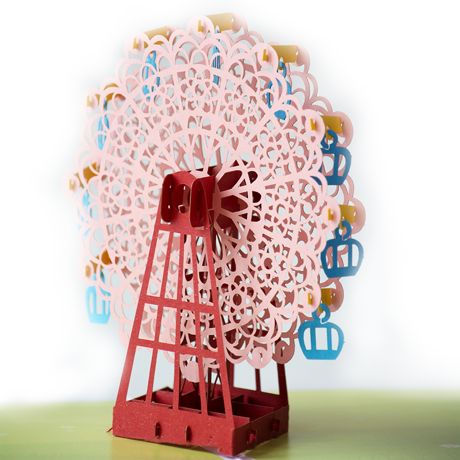Объемная 3D открытка «Колесо обозрения»