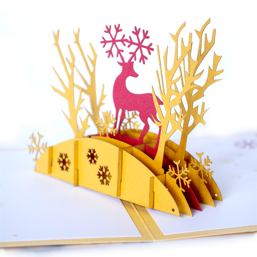 Открытка «Рождественский олень»