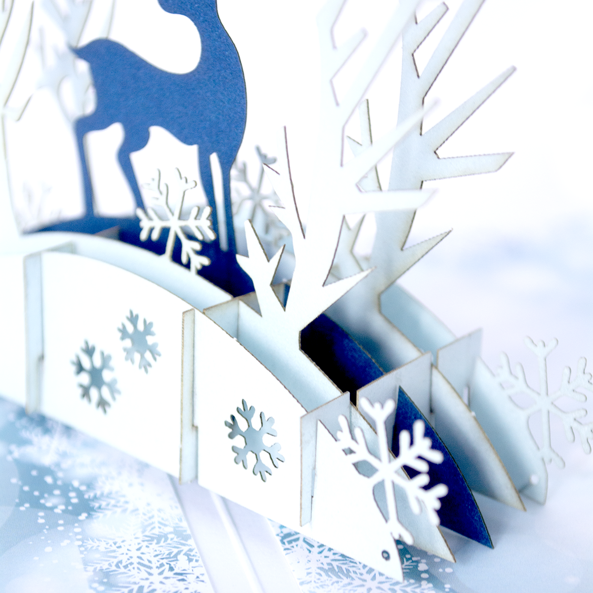Объемная 3D открытка «Рождественский олень»