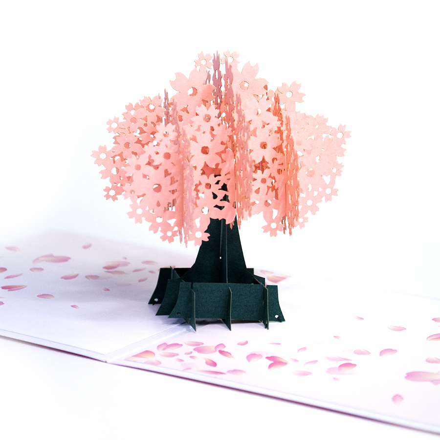 Объемная 3D открытка «Сакура»
