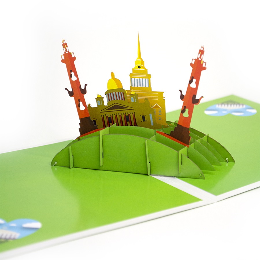 Объемная 3D открытка «Солнечный Петербург»